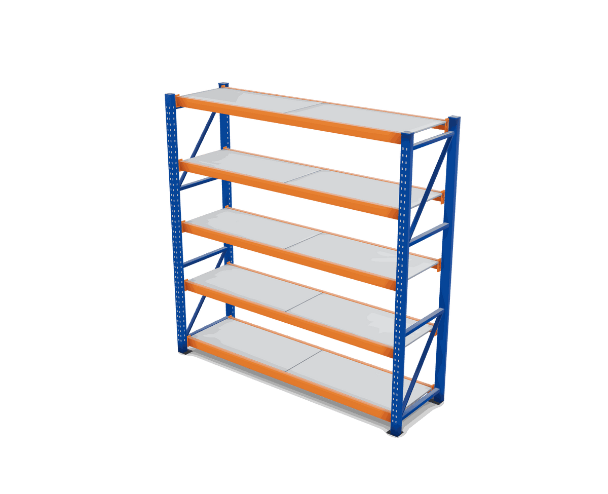 Estantería Reforzada 500 kg 200 × 200 × 60 cm · 5 estantes armada
